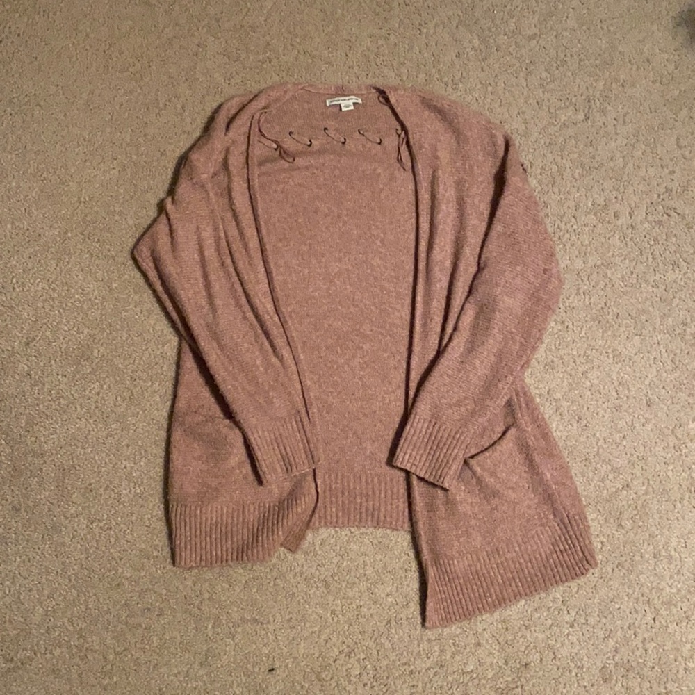 American Eagle Small Light Pink Cardigan